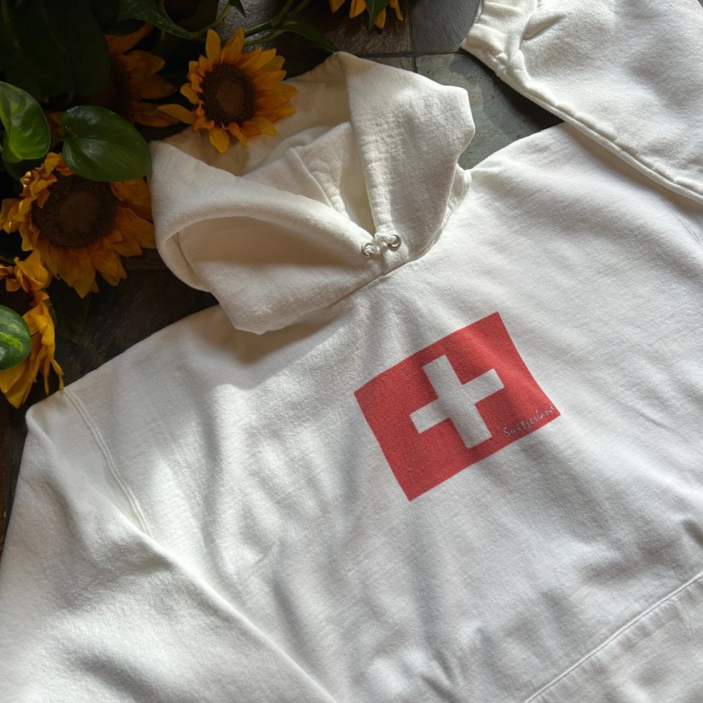 Switzerland/Swiss Flag Hoodie - Picture 3 of 11